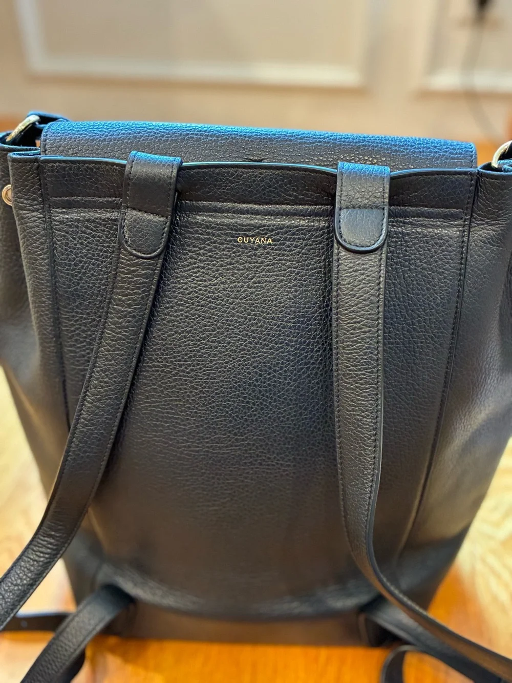 Cuyana Leather Backpack 13-inch Black